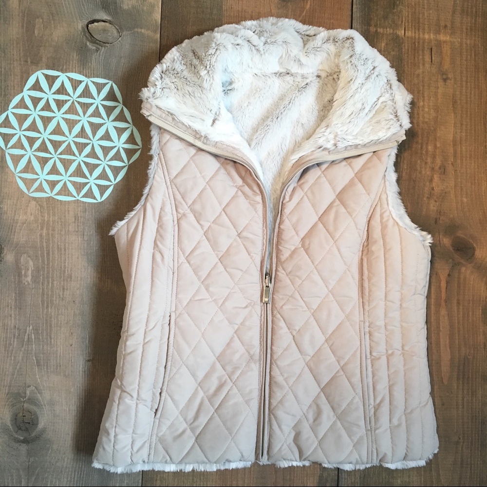 Faux fur vest